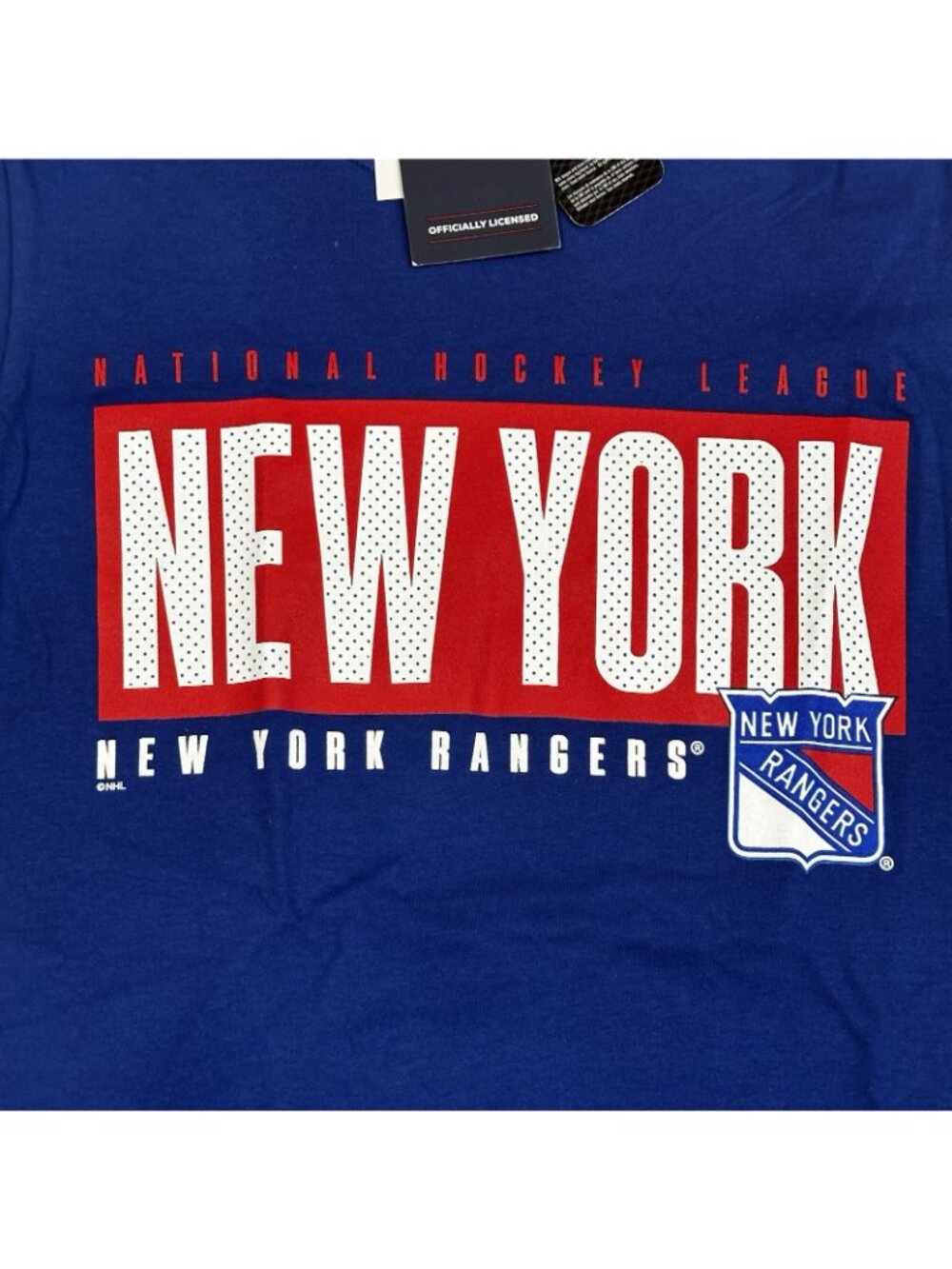 New York Rangers T-Shirt Blue Fanatics NHL Licensed Mens Small - Picture 3 of 6